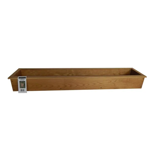 Heritage Wood Planter Box 8.5"x48" Stained Walnut