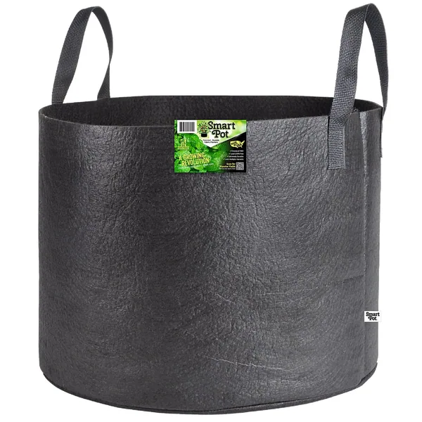 High Caliper Smart Pot 30 Gallon, Black with Handles