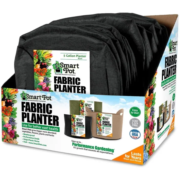 High Caliper Growing Smart Pot 5gal Multi Purpose Large With Display Box