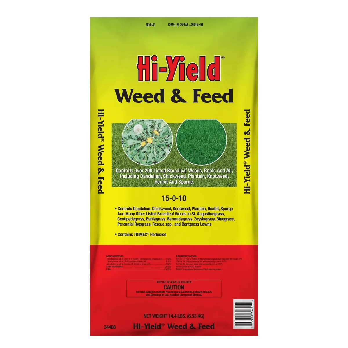 HiYield 14.4 lbs Weed & Feed 15-0-10 - Image 2