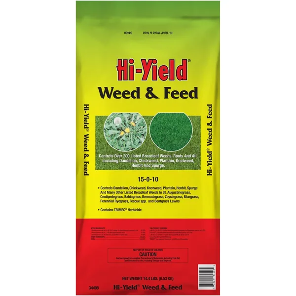 HiYield 14.4 lbs Weed & Feed 15-0-10