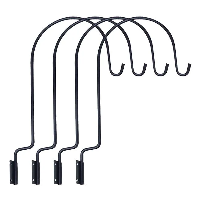 Hookery 30" Arm Plant Feeder Hook With Rail Mount Bracket - Image 2