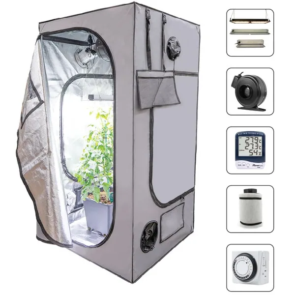 Hort 2o 3'x3'x5'11" Grow Tent Kit