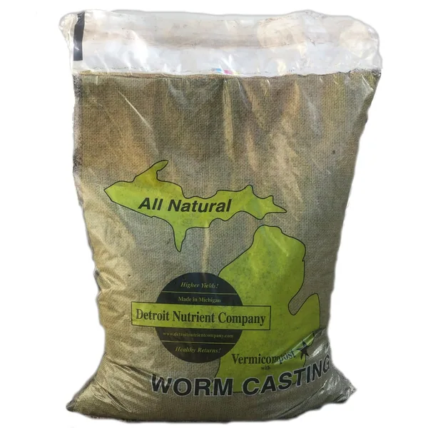 Htg Supply, Detroit Nutrient Company 25 lbs Vermicompost 100% Worm Castings