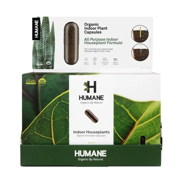 Humane 18pk Houseplant Organic & Natural Indoor Plant Food Capsules