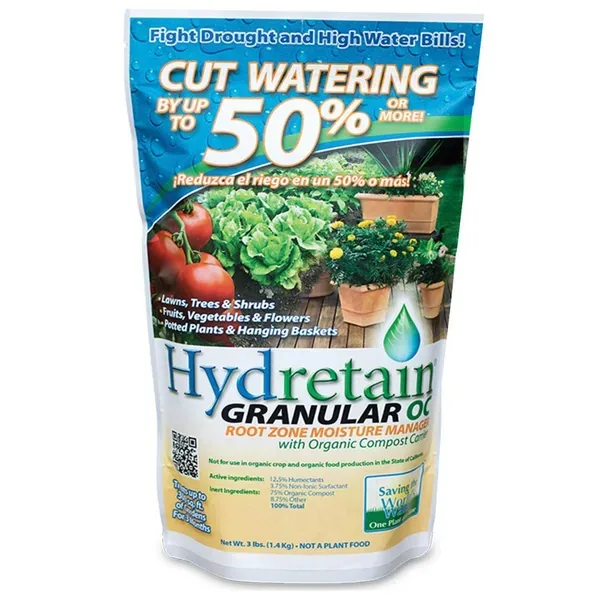Hydretain 3 lbs Root Zone Moisture Manager Granular OC Organic Compost - Image 2