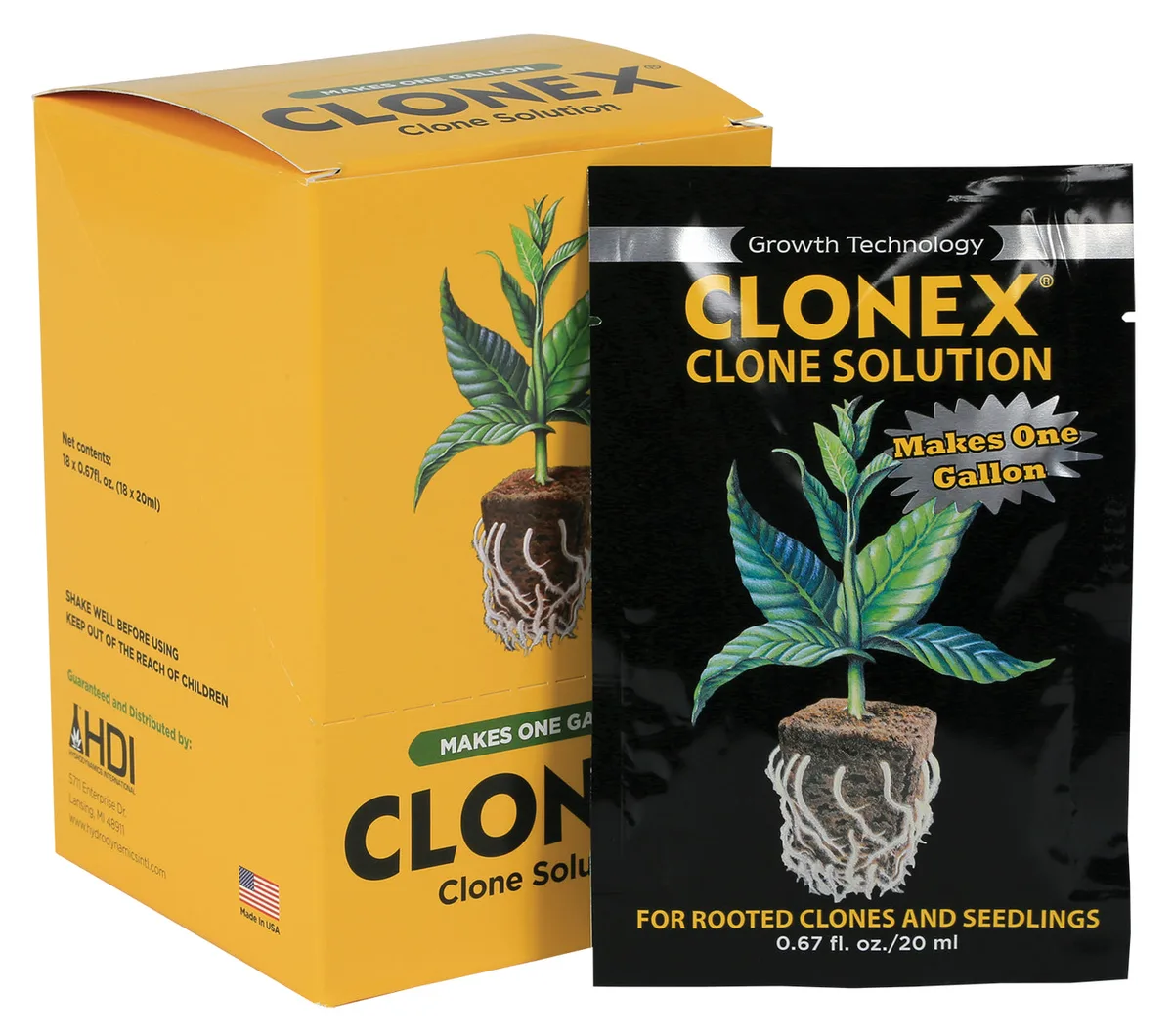 Hydrodynamics International HDI 20mL Clonex Clone Solution 20mL Packet - Image 2