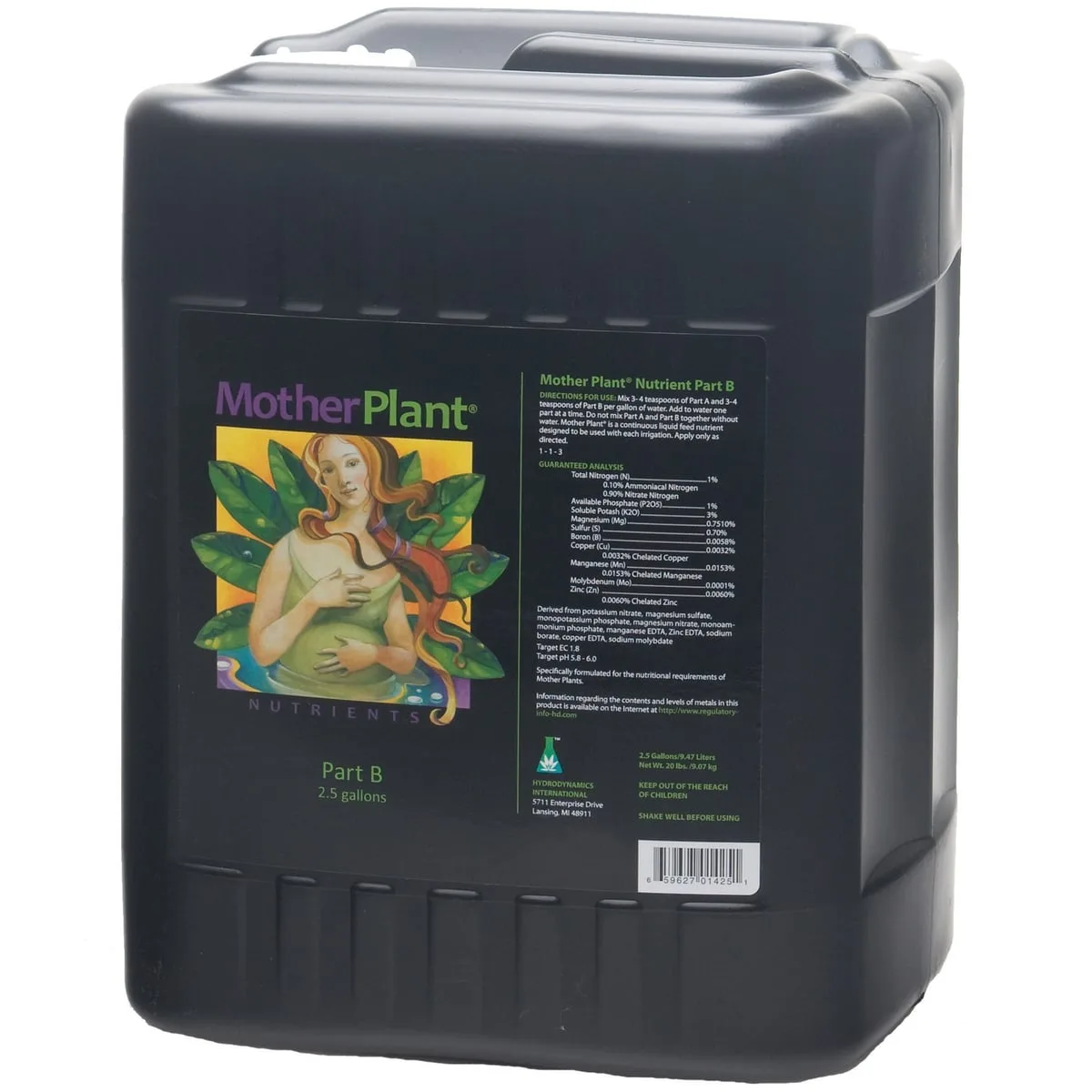 Hydrodynamics International HDI 320oz Motherplant Part B 2.5 Gallons - Image 2