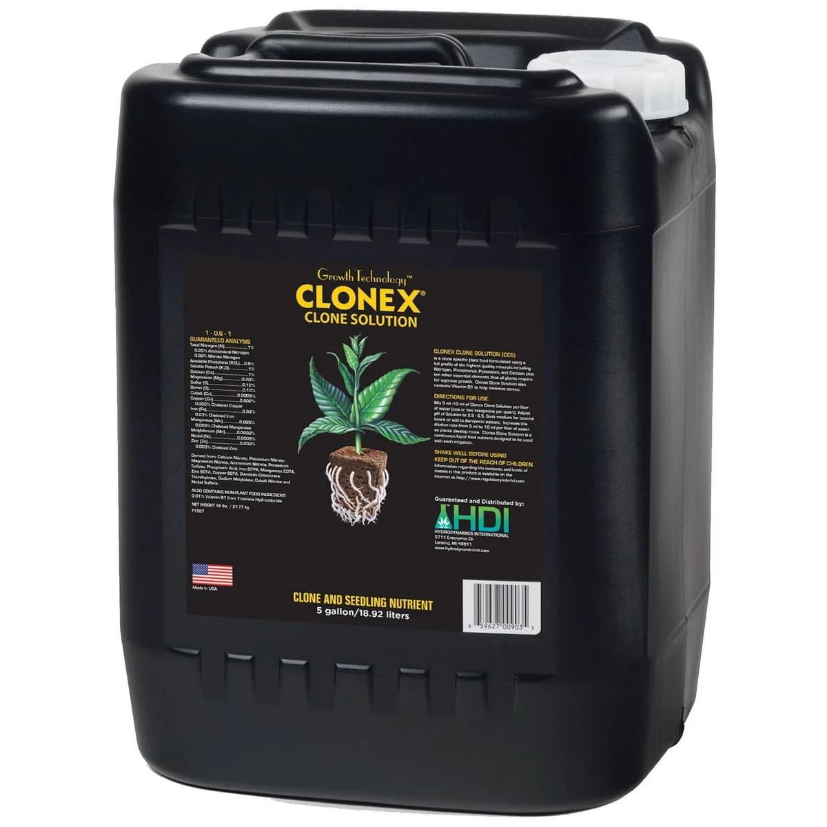 Hydrodynamics International HDI 640oz Clonex Clone Solution 5 Gallons - Image 2
