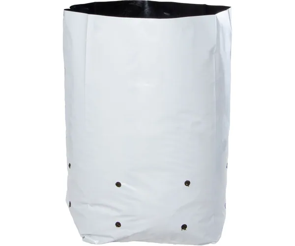 Hydrofarm 5 gal Black & White Grow Bags (Case of 400 - 16 Packs of 25)