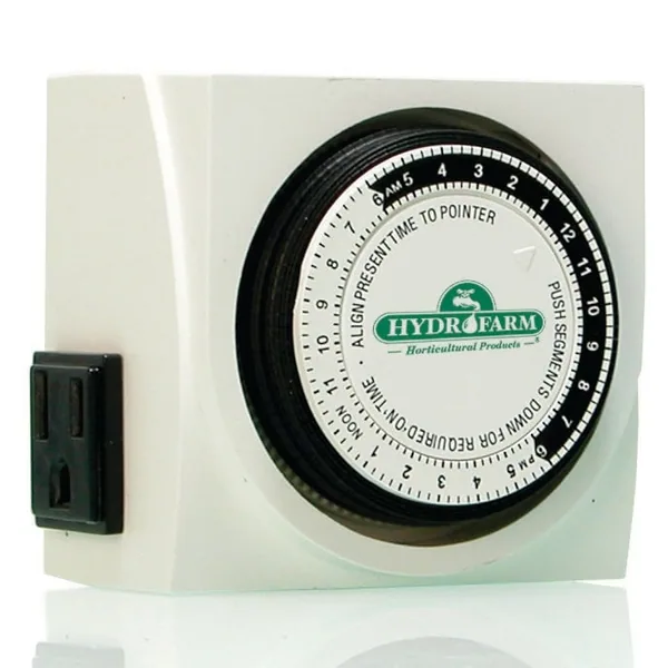 Hydrofarm, HDF Dual Outlet Timer 15amp 24 Hour