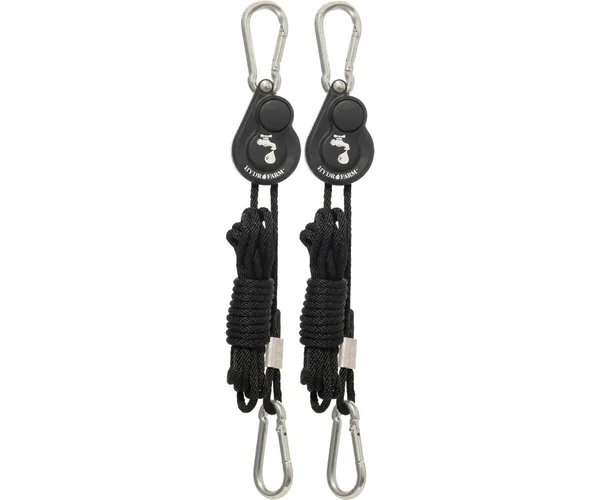 Hydrofarm Light Riser Hanging System w/Push Button Release, 1/8"