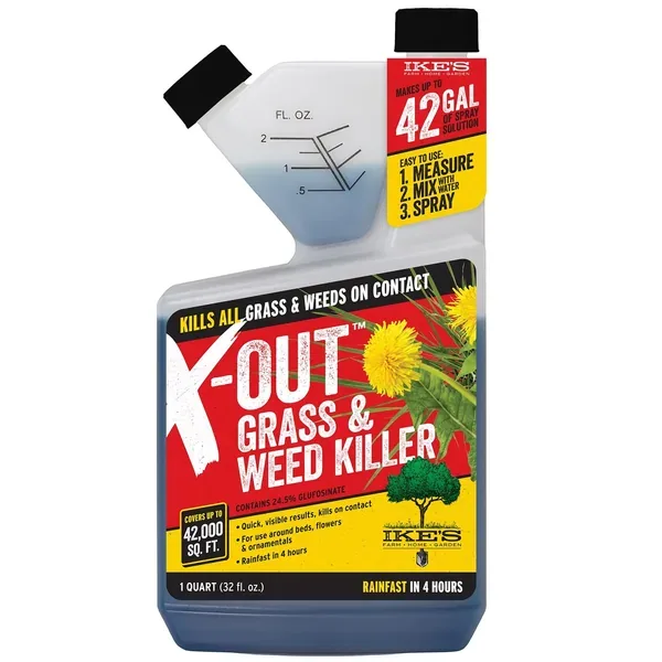 IKES 32oz X-Out Grass & Weed Killer Glufosinate 24.5% - Image 2