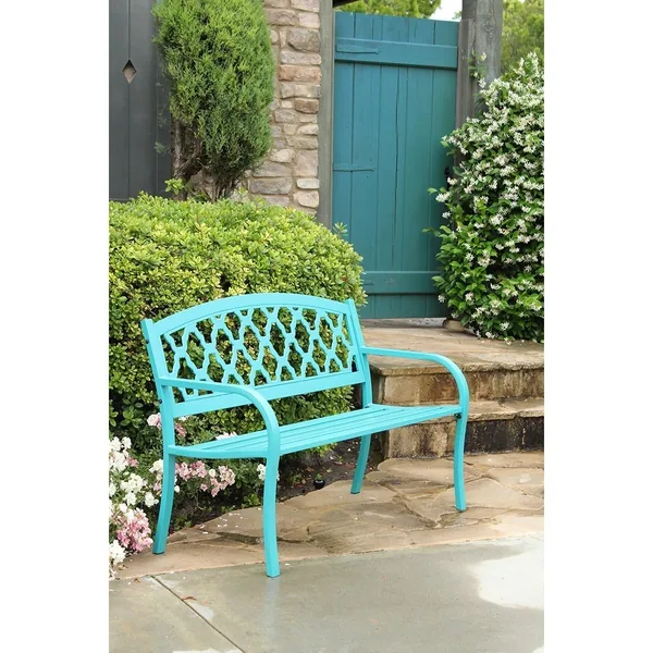 Innova Salem Steel Bench Soho Blue