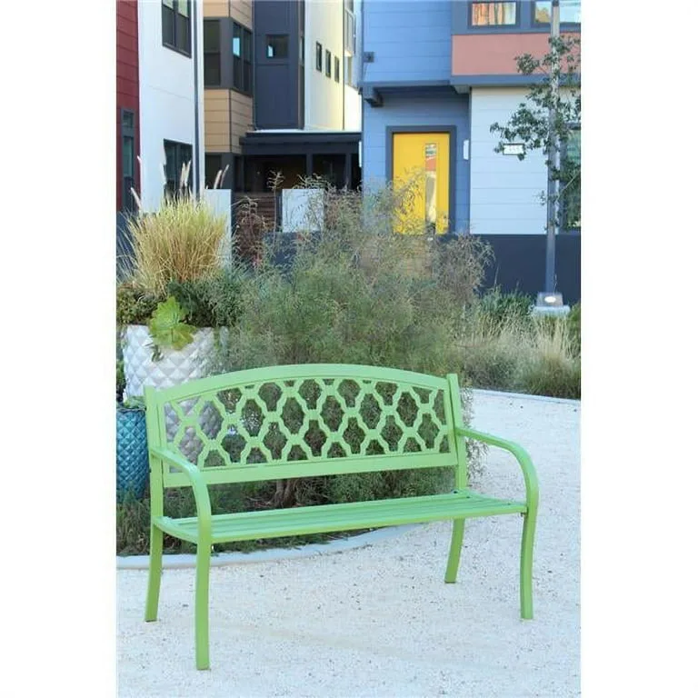 Innova Salem Steel Bench Urban Green - Image 2