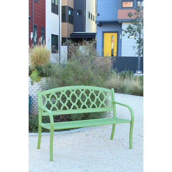 Innova Salem Steel Bench Urban Green