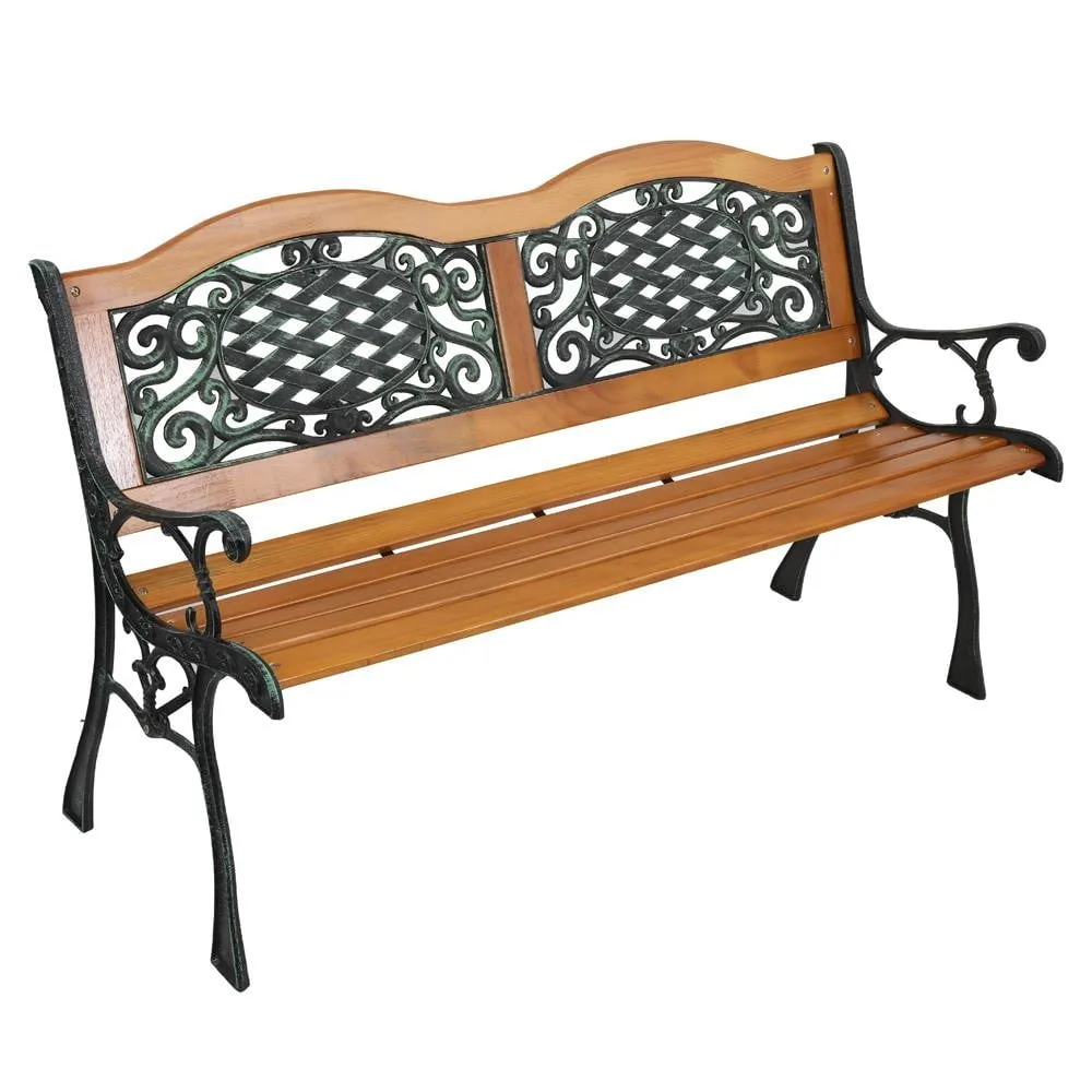 Innova Spring Leave Steel Bench Bronze - Image 2