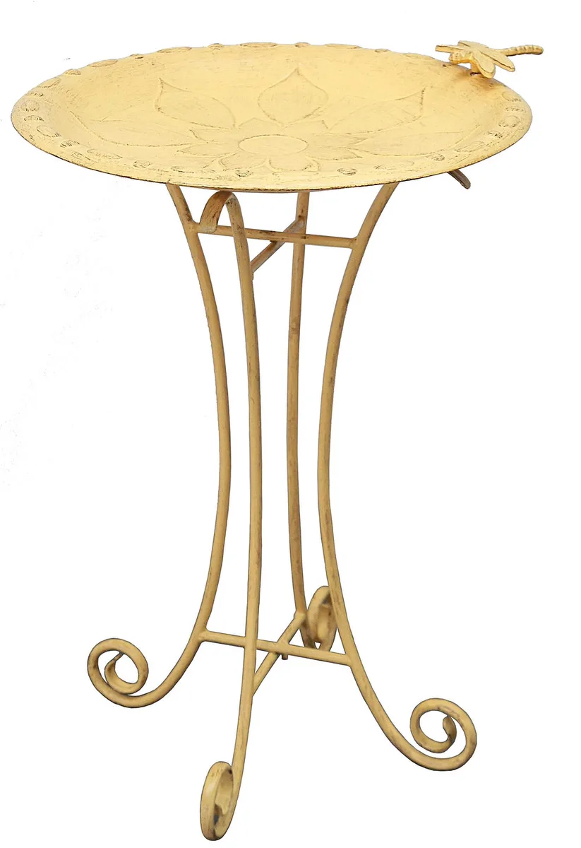 Innova Vintage Floral Birdbath Vintage Yellow - Image 2