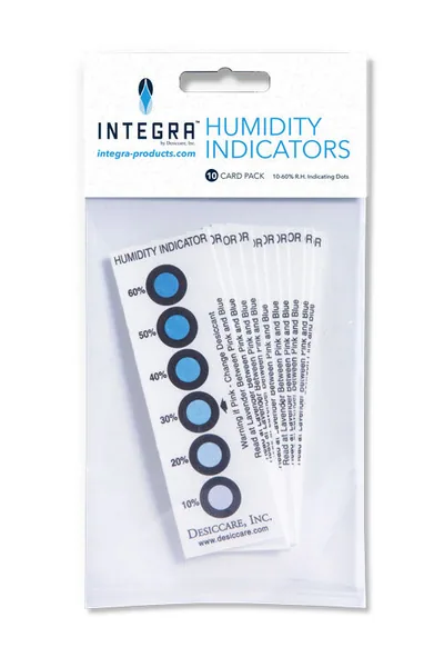 Integra Specialty Products Desiccare / Integra Humidity Cards 10%-60% 10Pk