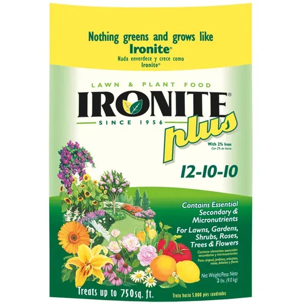 Ironite Plus 3 lbs Shrub Tree Plant Food Granular 12-10-10 - Image 2