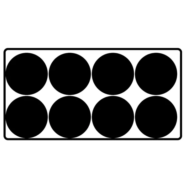 Jan 12cm H 04.50 Ger Pot Blk/Wht — Case of 1425 - Image 2