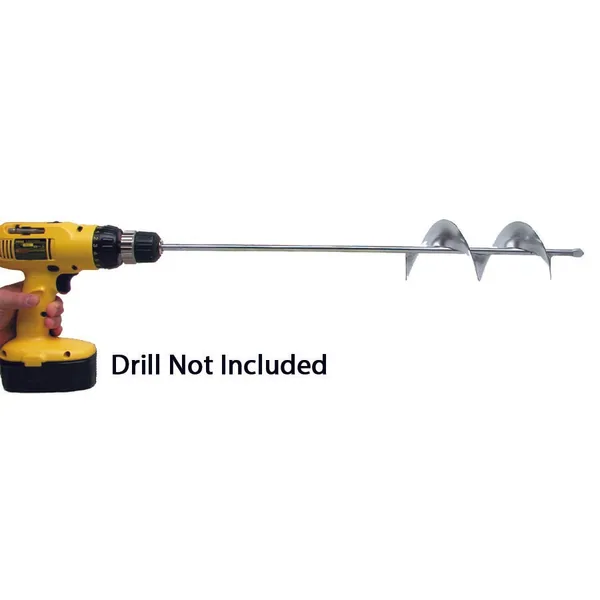 Jisco 24" Bulb Planter Auger 3-1/4" Hole Diameter