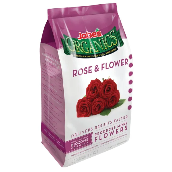 Jobes 4 lbs Organic Rose Fertlizer