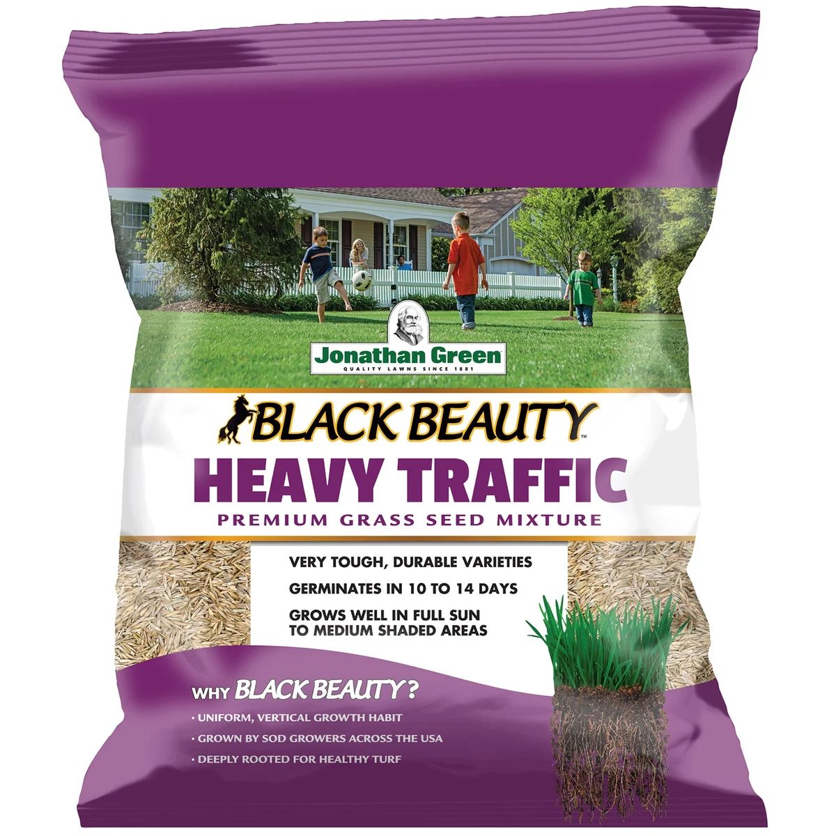 Jonathan Green Black Beauty Heavy Traffic Grass Seed Mix