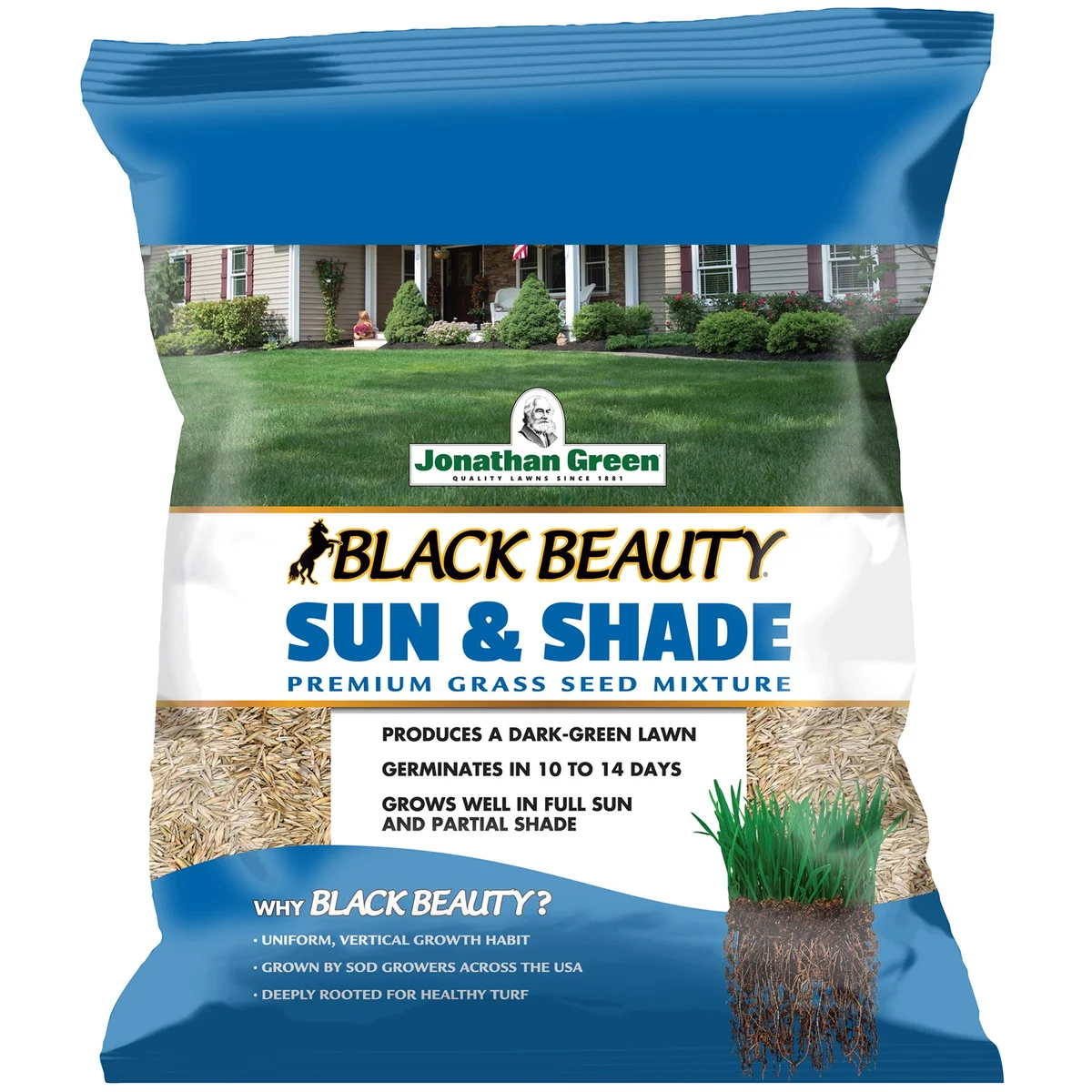 Jonathan Green Black Beauty Sun & Shade Grass Seed Mix