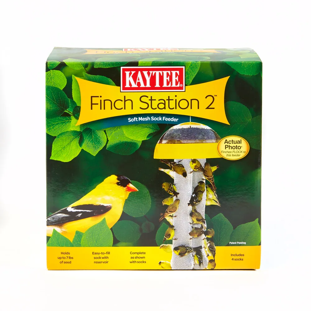 Kaytee Finch Station Soft Mesh Sock Feeder w/ 2 Socks - Image 2
