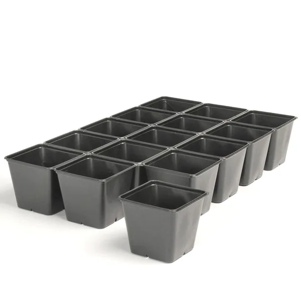Landmark 04.50 Sheet Of Pots 15 Count Black