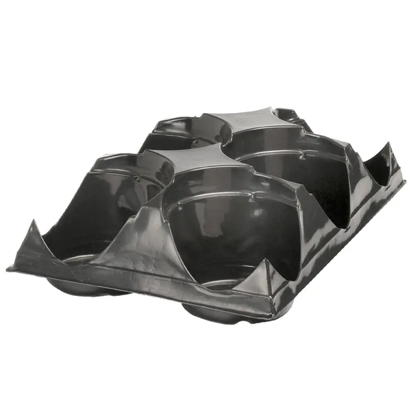 Landmark Plastic 06.00 Az Transport Tray 6 Count Black (Case of 100)