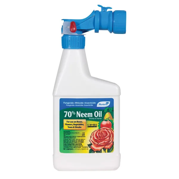 Lawn And Garden Products Monterey Pt 70% Neem Oil RTS Insecticide Miticide Fungicide