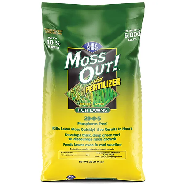 Lilly Miller 20 lbs Moss Out + Fertilizer Phosphorous Free