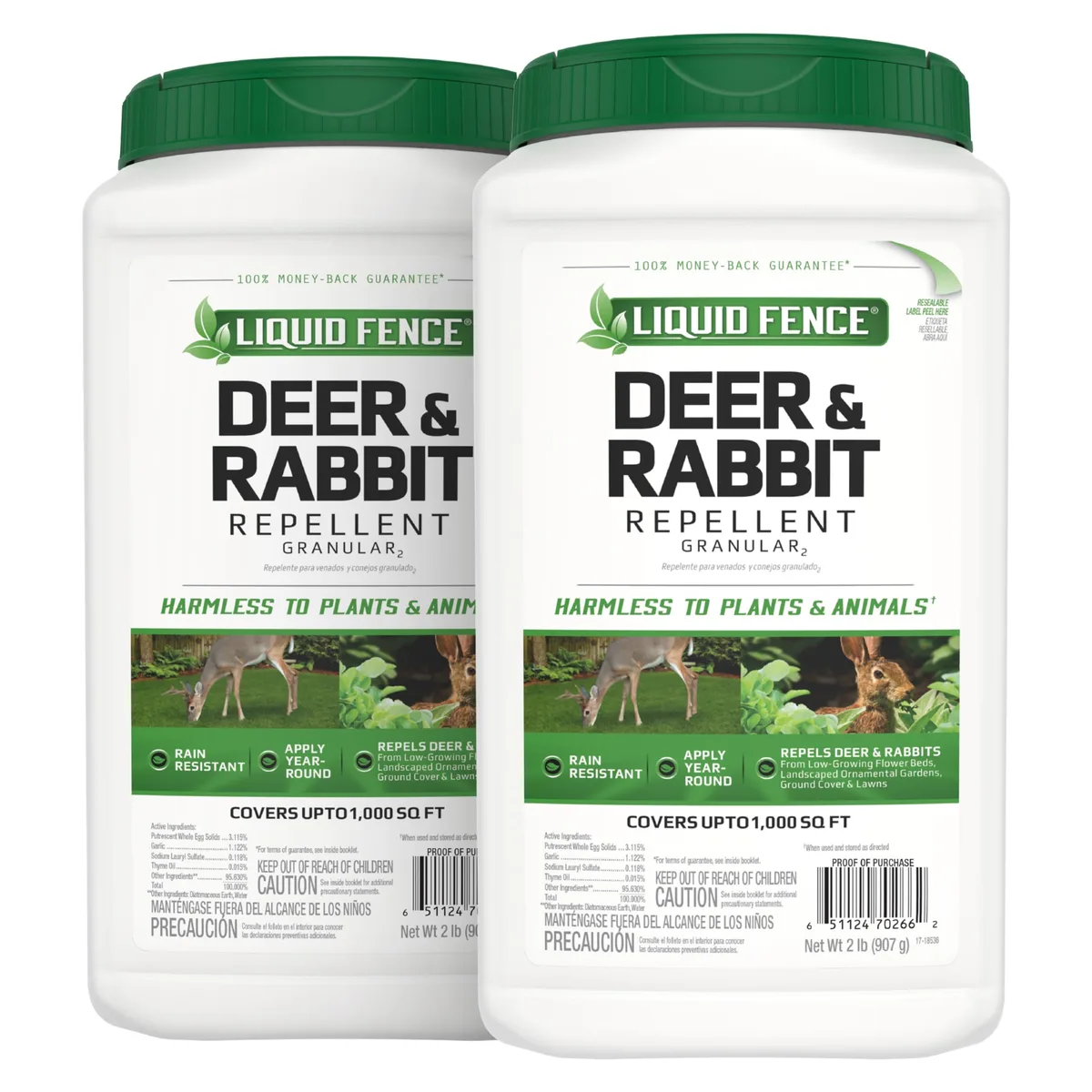 Liquid Fence 2 lbs Deer & Rabbit Repellent Granular - Image 2