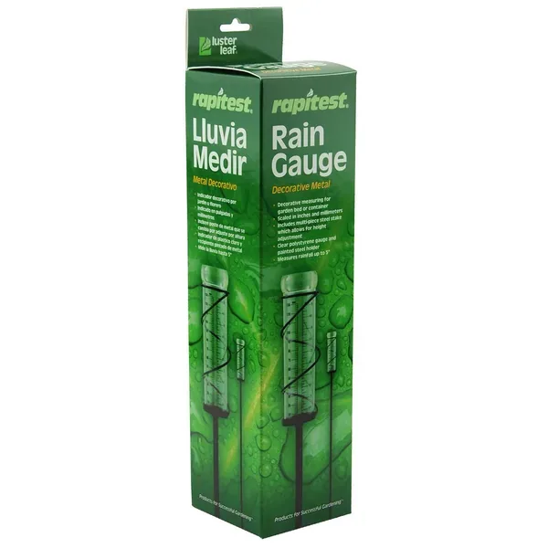 Luster Leaf Rain Gauge Spiral Metal W/ Stake - Image 2