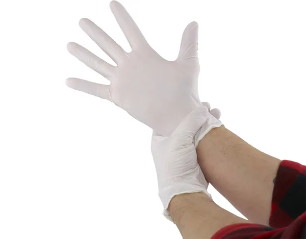 Mad Farmer White Nitrile Horticulture Gloves, Size XL