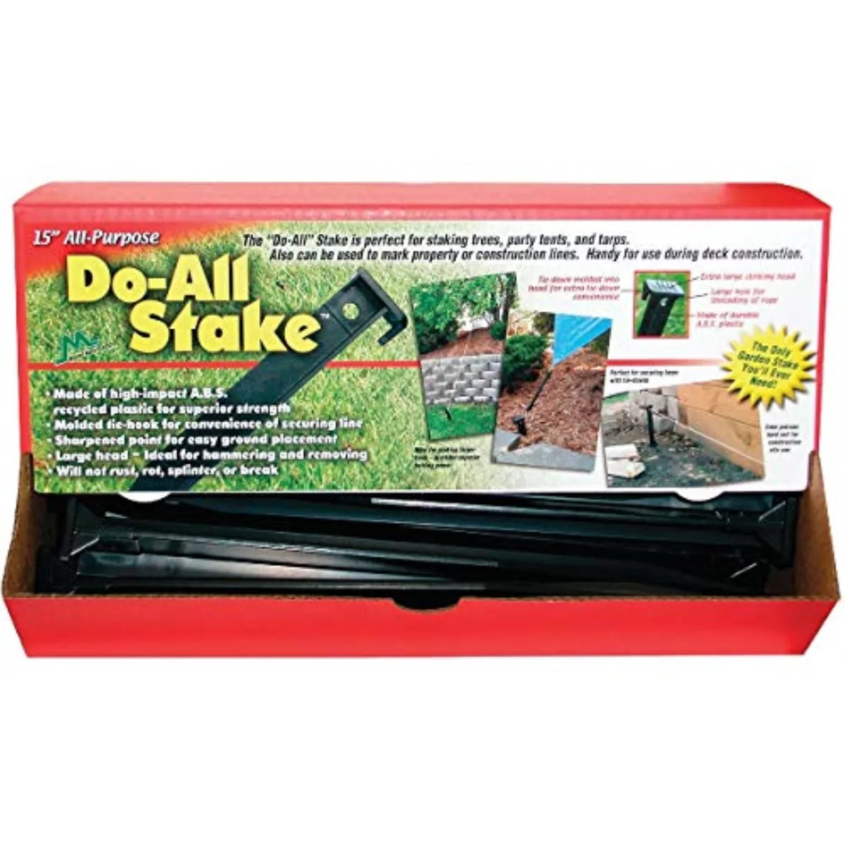 Master Mark 15" Black All Purpose Do-All Stake - Image 2