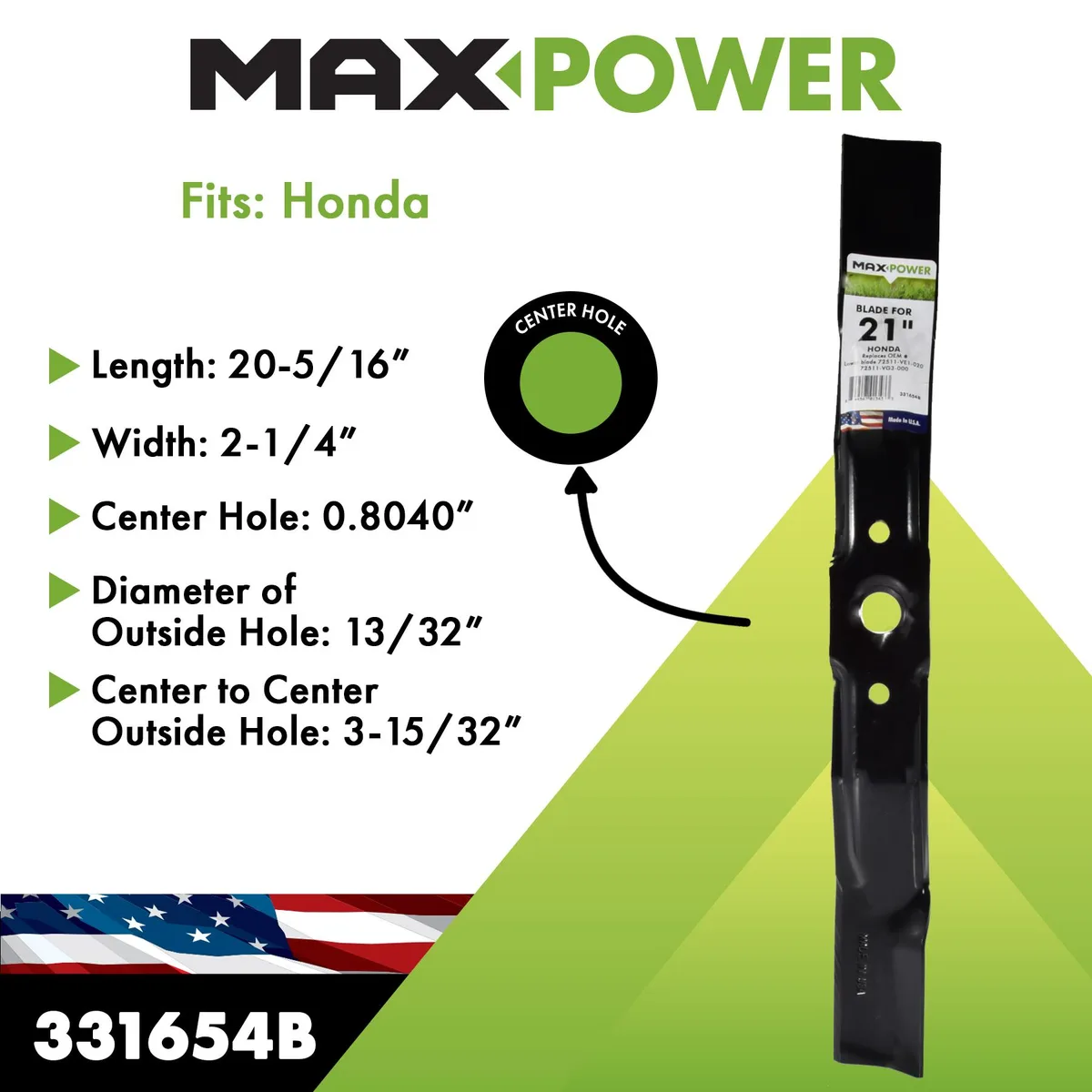 Maxpower 21" Blade Honda Upper - Image 2