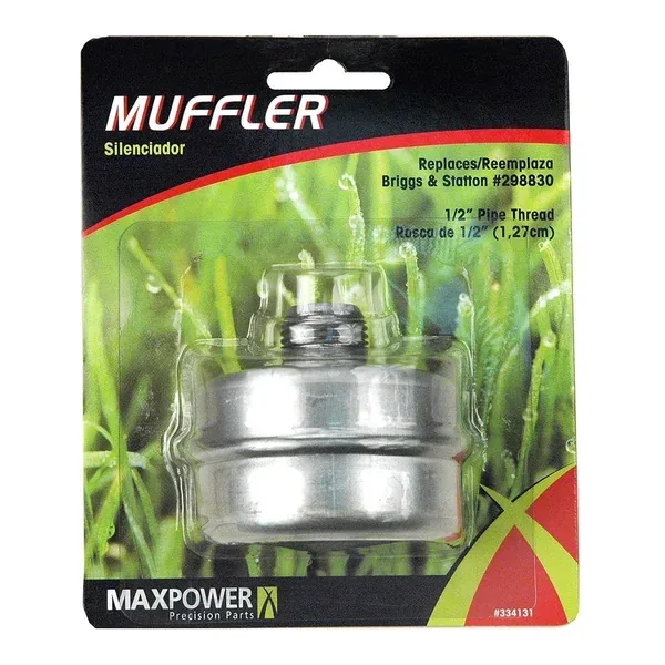 Maxpower Round Replacement Muffler for Briggs & Stratton Replaces Briggs & Stratton OEM #"s 394569 and 298830 - Image 2