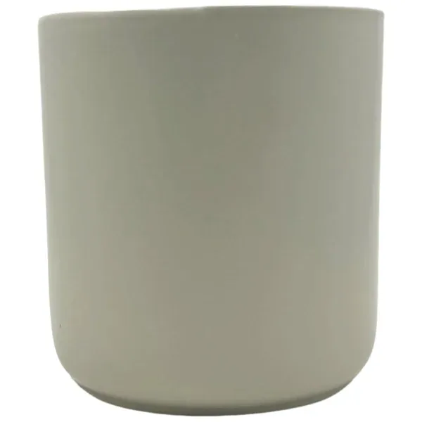 MCarr 13.5"x13.5"x14" Ceramic Pot Matte Light Grey - Image 2