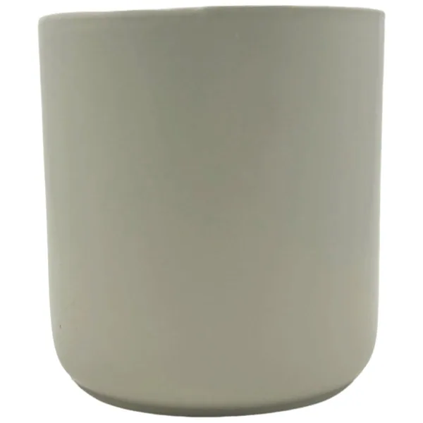 MCarr 13.5"x13.5"x14" Ceramic Pot Matte Light Grey