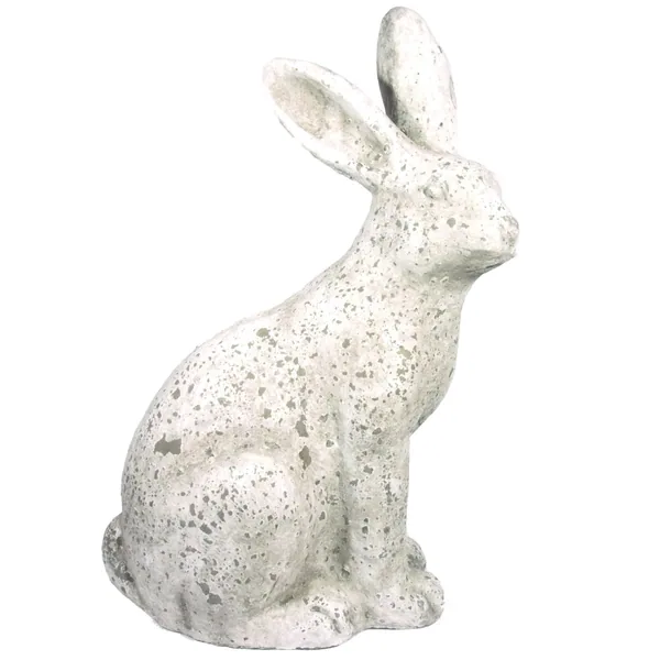 MCarr 19.3" Tall Rabbit Facing Right White