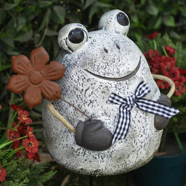 MCarr 23.4" Tall Frog White - Image 2
