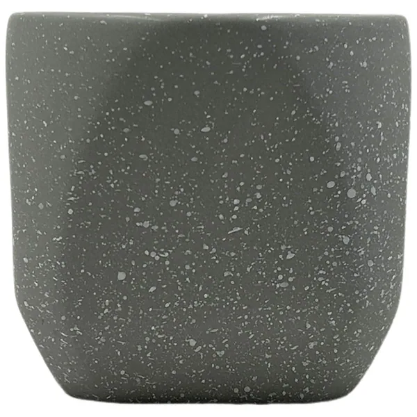 MCarr 4.5"x4.5"x3.7" Ceramic Pot Matte Glazing Grey