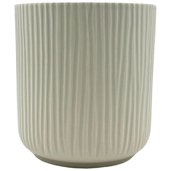 MCarr 5.24"x5.24"x5.5" Ceramic Pot Light Grey