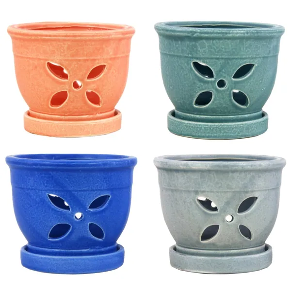 MCarr 5.4 Petal Orchid Pot Mix Asst