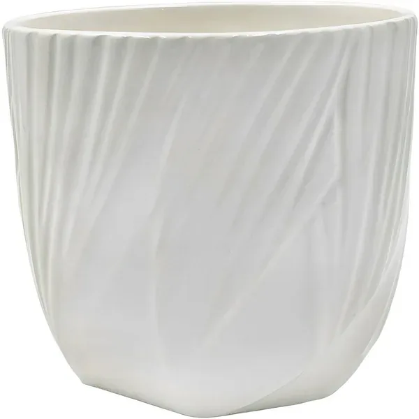 MCarr 5.51"x5.51"x4.33" Ceramic Pot Matte White - Image 2