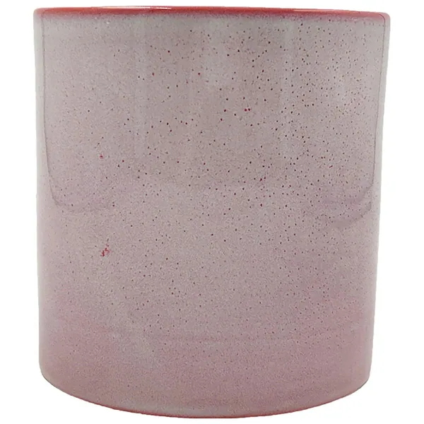 MCarr 5.8"x5.8"x5.9" Stoneware Pot with Reactive Finish Pink