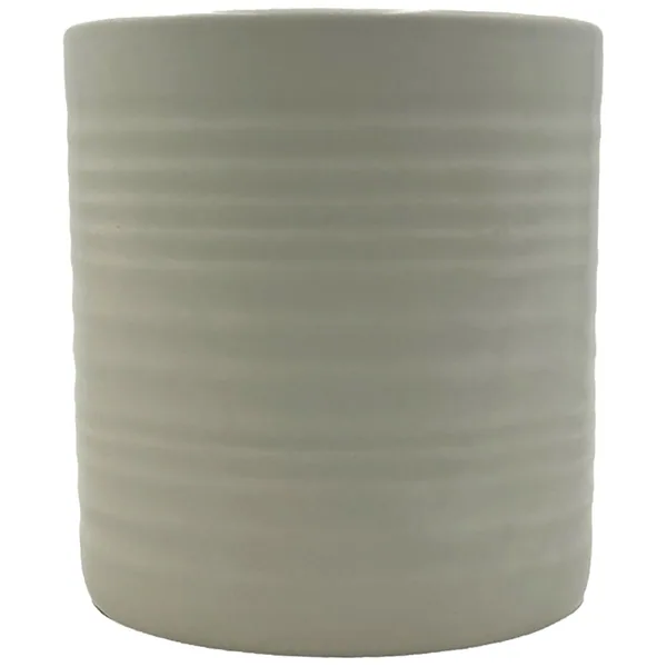 MCarr 5"x5"x5.5" Gloss Ceramic Pot Light Grey